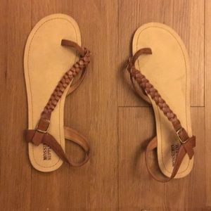 Brown open sandals
